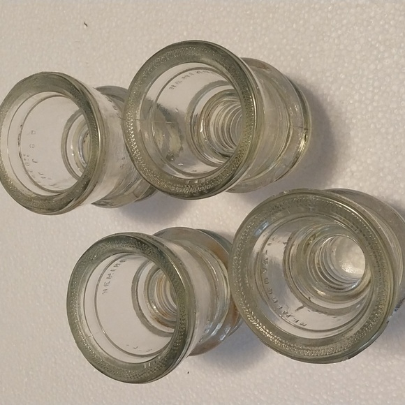 4 Vintage Telephone Insulators Collector's Item old Clear - Picture 7 of 7